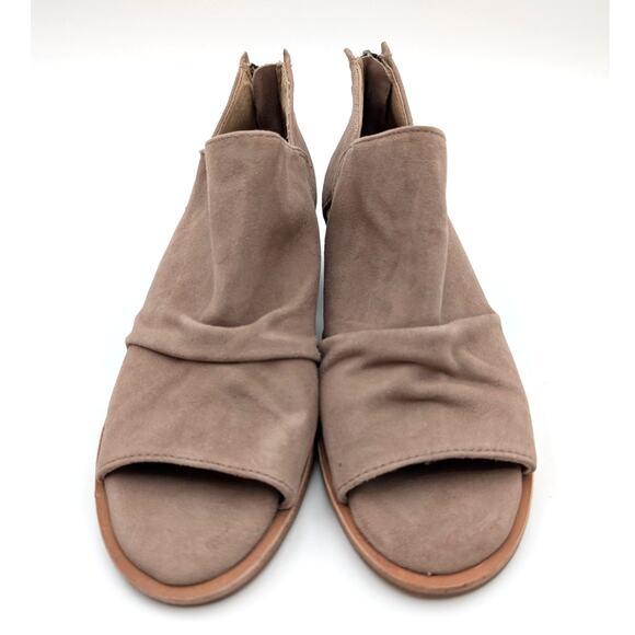 Söfft Catelyn Suede Peep-Toe Ankle Bootie Women's Stone Size US6M EU37 - Picture 2 of 10